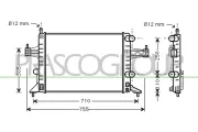Kühler, Motorkühlung PRASCO OP030R001