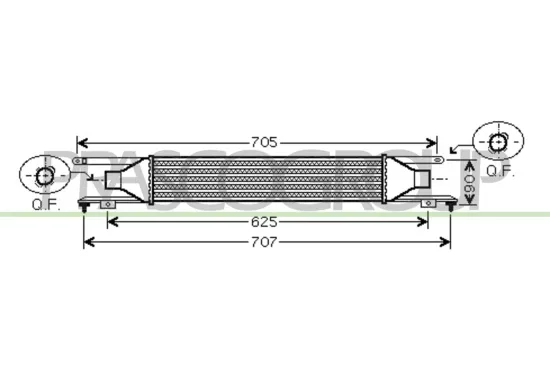 Ladeluftkühler PRASCO OP034N001 Bild Ladeluftkühler PRASCO OP034N001