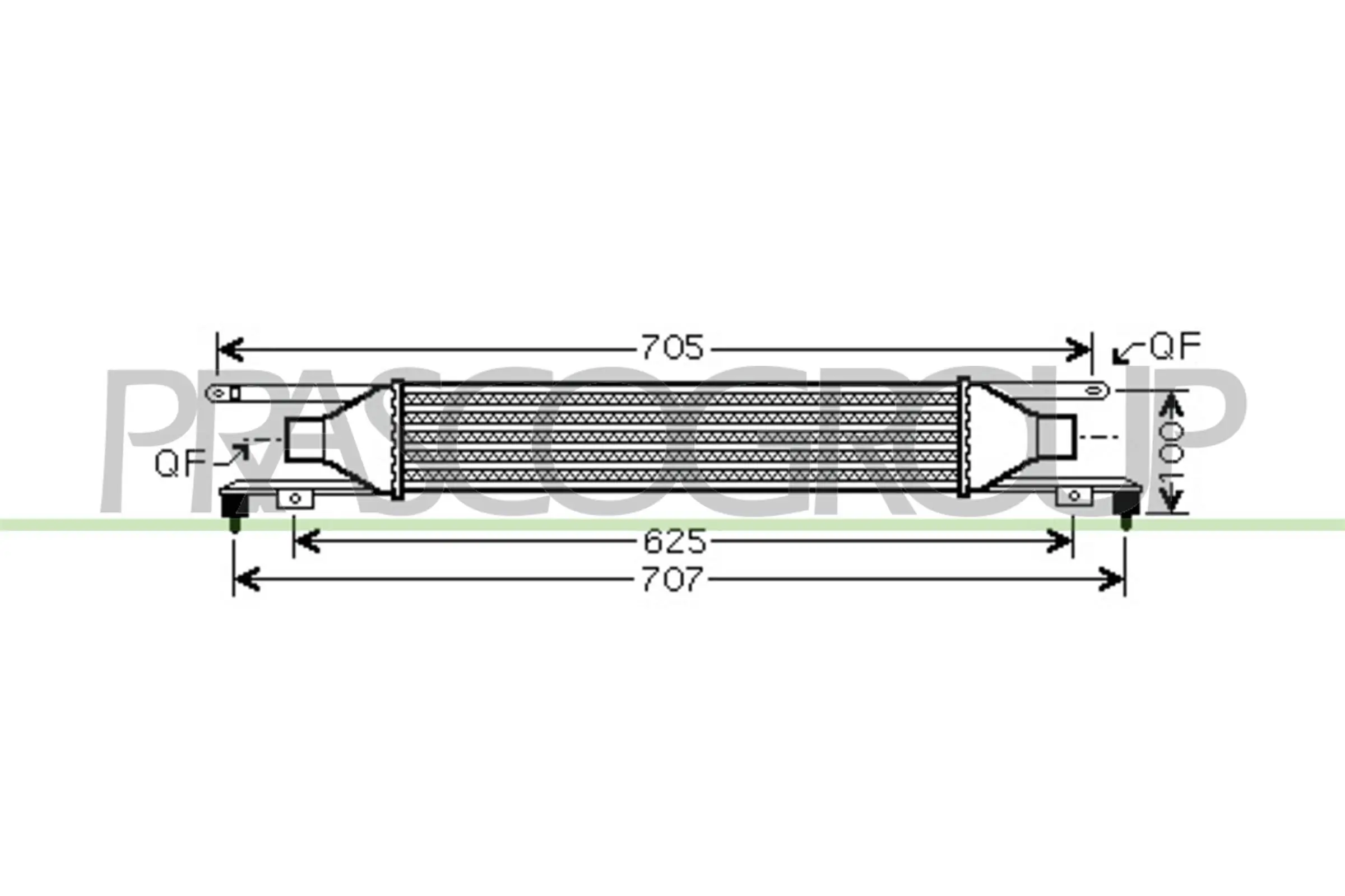Ladeluftkühler PRASCO OP034N002