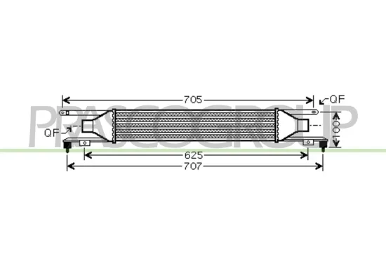 Ladeluftkühler PRASCO OP034N002 Bild Ladeluftkühler PRASCO OP034N002