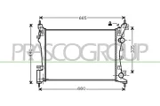Kühler, Motorkühlung PRASCO OP034R002
