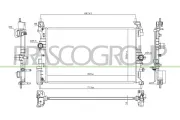 Kühler, Motorkühlung PRASCO OP036R003