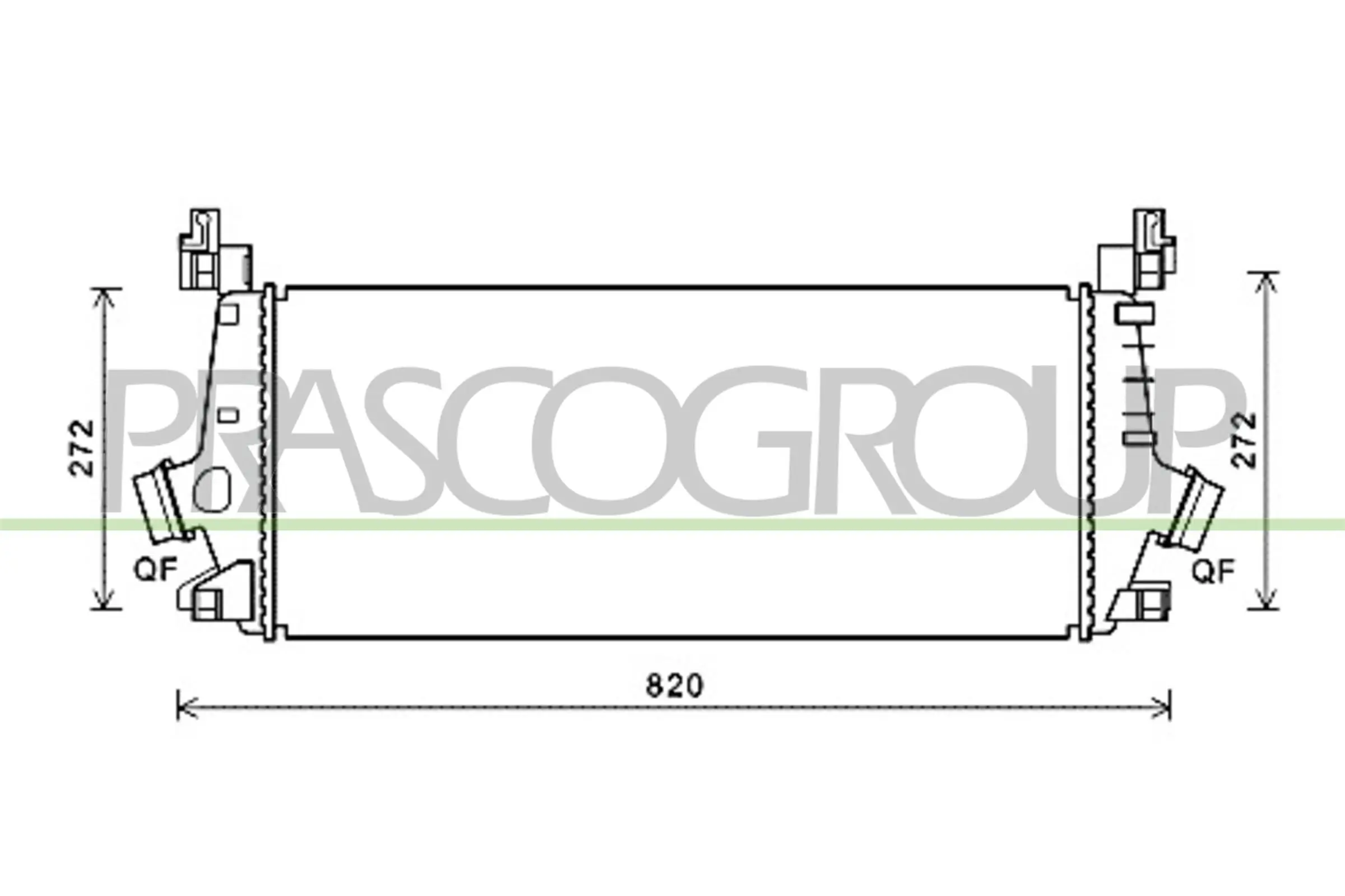 Ladeluftkühler PRASCO OP060N002