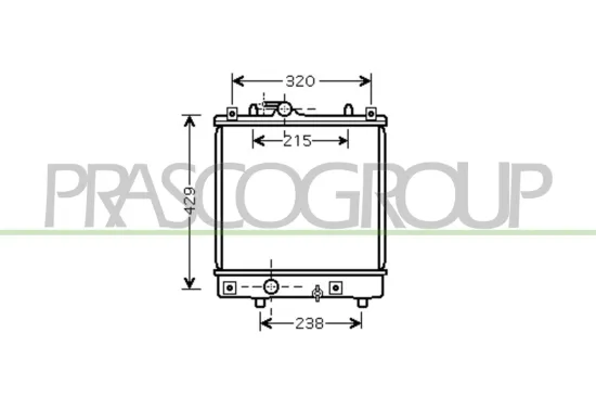 Kühler, Motorkühlung PRASCO OP304R002 Bild Kühler, Motorkühlung PRASCO OP304R002