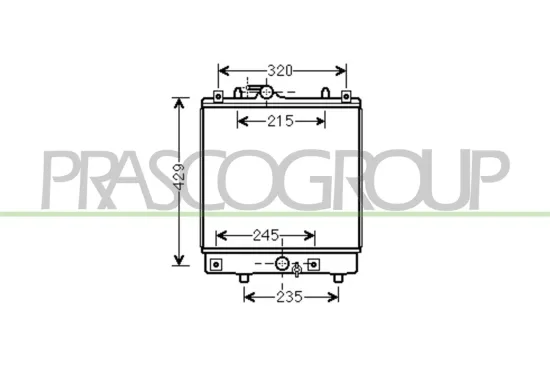 Kühler, Motorkühlung PRASCO OP304R004 Bild Kühler, Motorkühlung PRASCO OP304R004