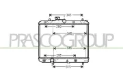 Kühler, Motorkühlung PRASCO OP305R002