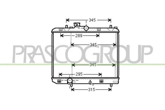Kühler, Motorkühlung PRASCO OP305R002 Bild Kühler, Motorkühlung PRASCO OP305R002