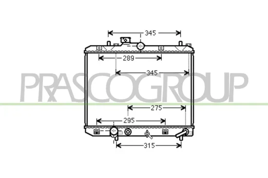 Kühler, Motorkühlung PRASCO OP305R003 Bild Kühler, Motorkühlung PRASCO OP305R003