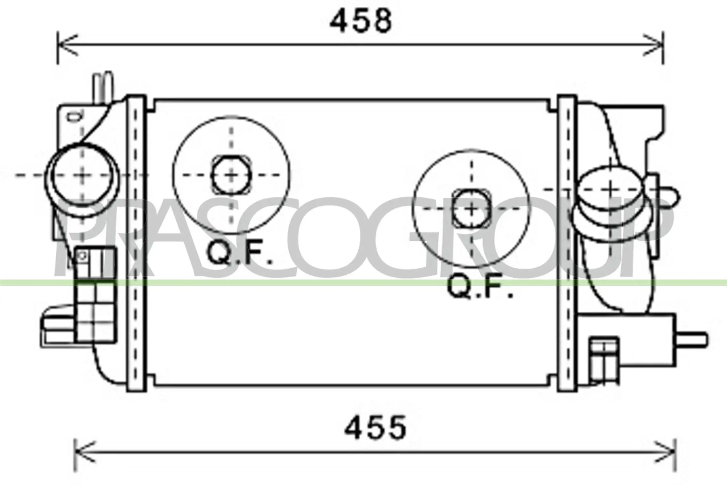 Ladeluftkühler PRASCO OP354N002