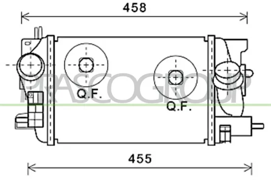 Ladeluftkühler PRASCO OP354N002 Bild Ladeluftkühler PRASCO OP354N002