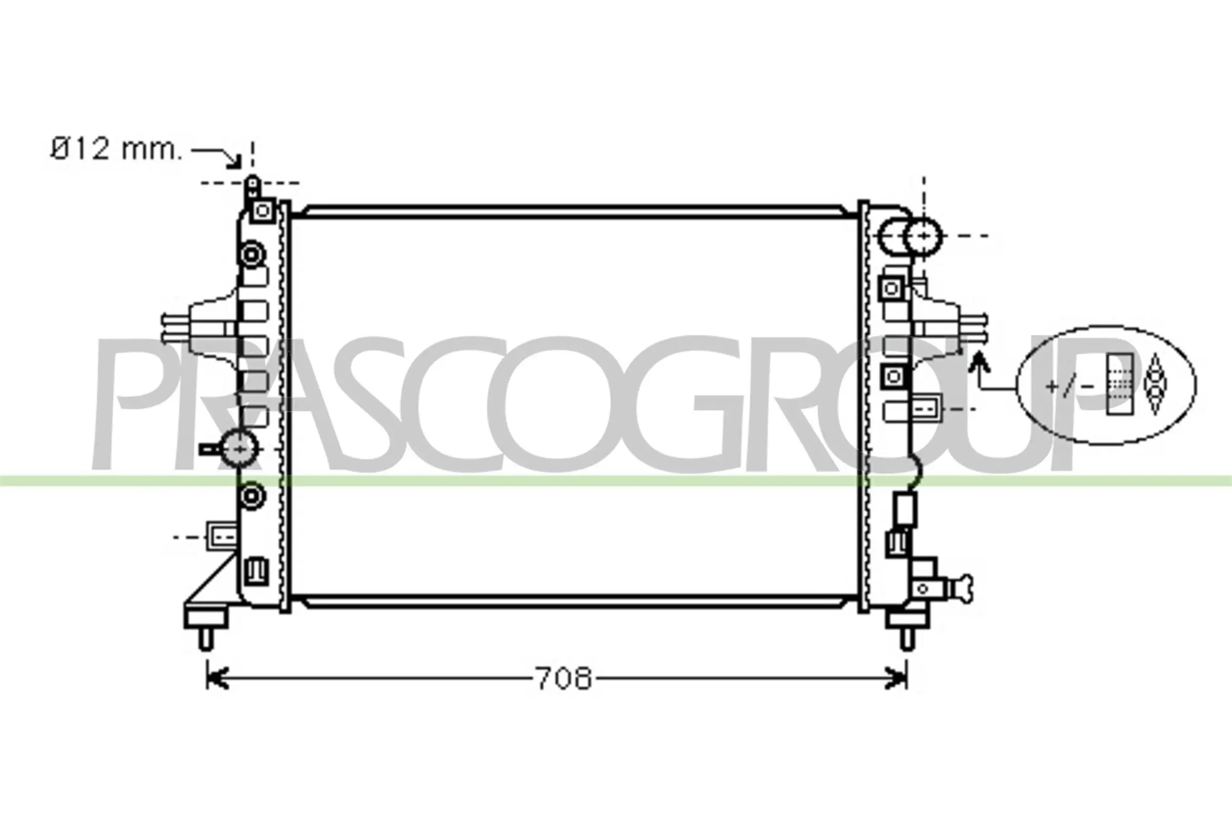 Kühler, Motorkühlung PRASCO OP410R001