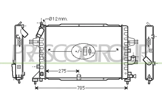 Kühler, Motorkühlung PRASCO OP410R003 Bild Kühler, Motorkühlung PRASCO OP410R003