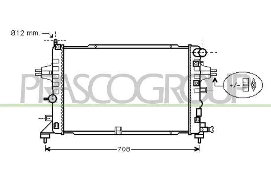 Kühler, Motorkühlung PRASCO OP410R005 Bild Kühler, Motorkühlung PRASCO OP410R005