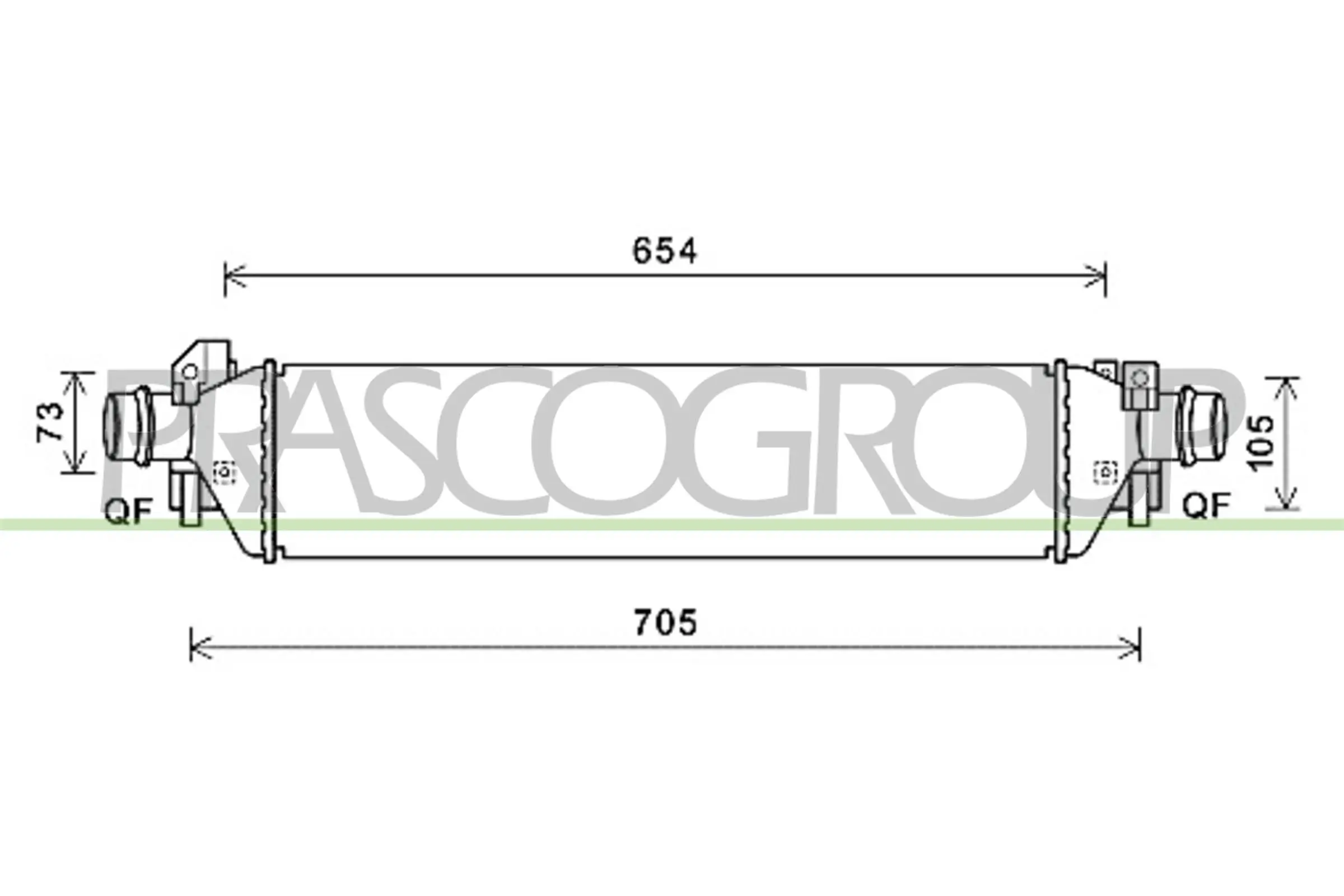 Ladeluftkühler PRASCO OP700N001