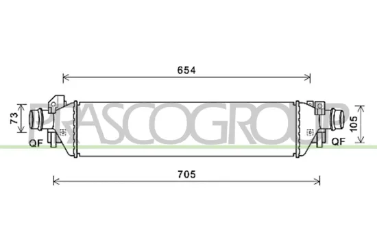 Ladeluftkühler PRASCO OP700N001 Bild Ladeluftkühler PRASCO OP700N001