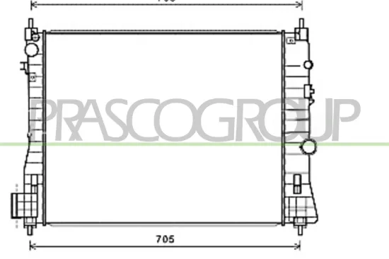 Kühler, Motorkühlung PRASCO OP700R006 Bild Kühler, Motorkühlung PRASCO OP700R006