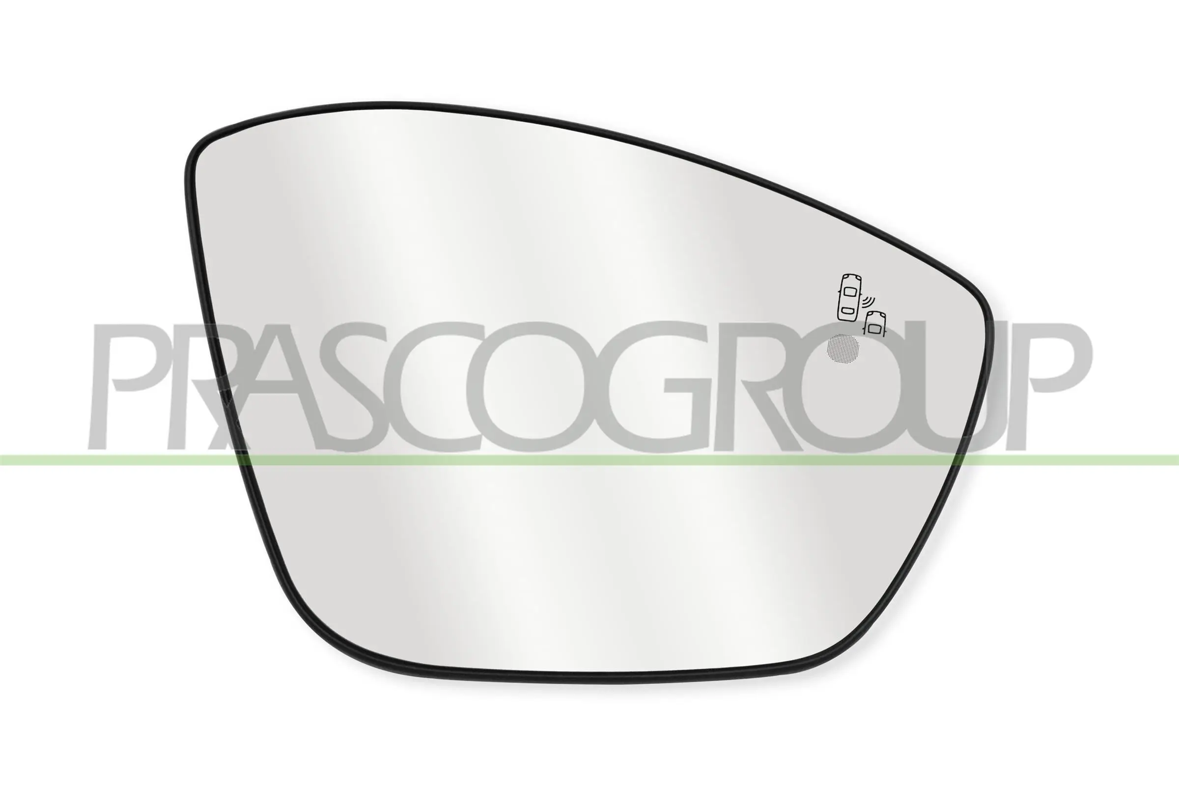 Spiegelglas, Außenspiegel rechts PRASCO OP7037523