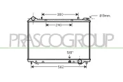 Kühler, Motorkühlung PRASCO OP860R005