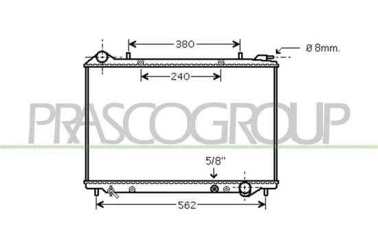 Kühler, Motorkühlung PRASCO OP860R005 Bild Kühler, Motorkühlung PRASCO OP860R005