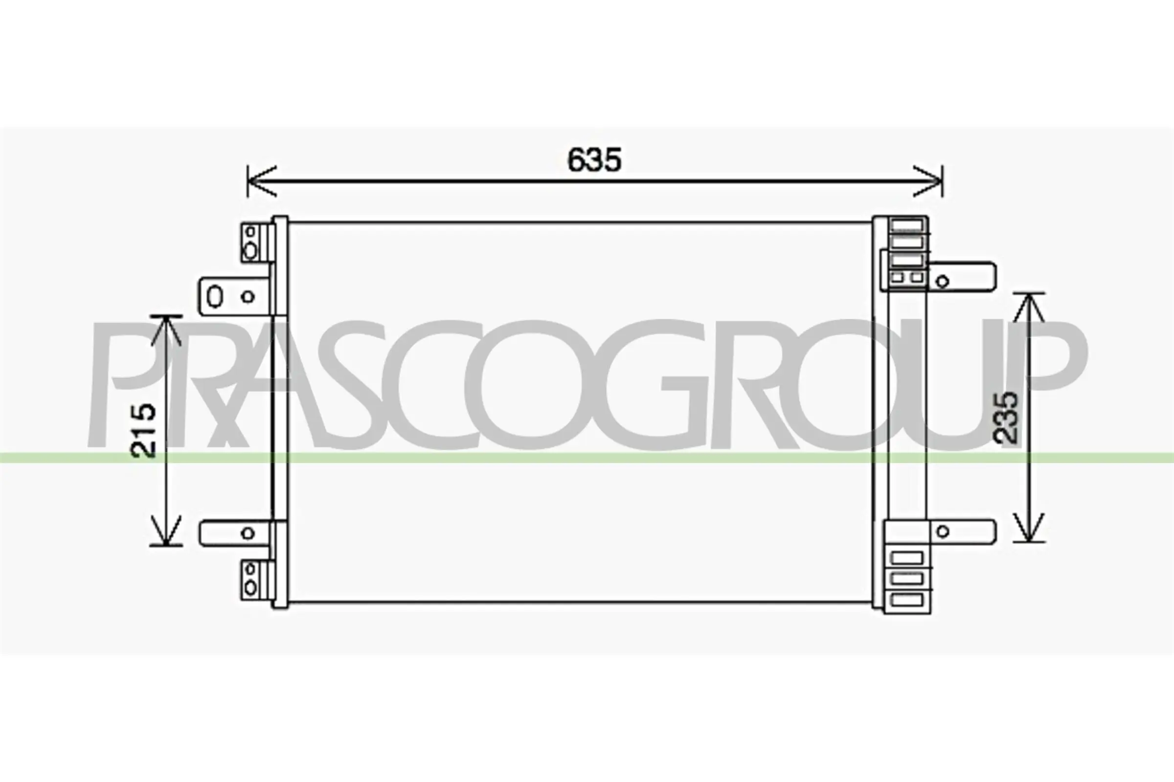 Kondensator, Klimaanlage PRASCO PG428C001