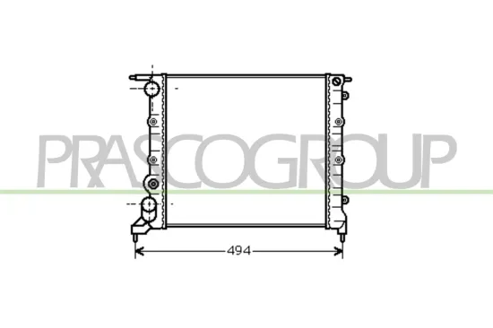 Kühler, Motorkühlung PRASCO RN023R015 Bild Kühler, Motorkühlung PRASCO RN023R015