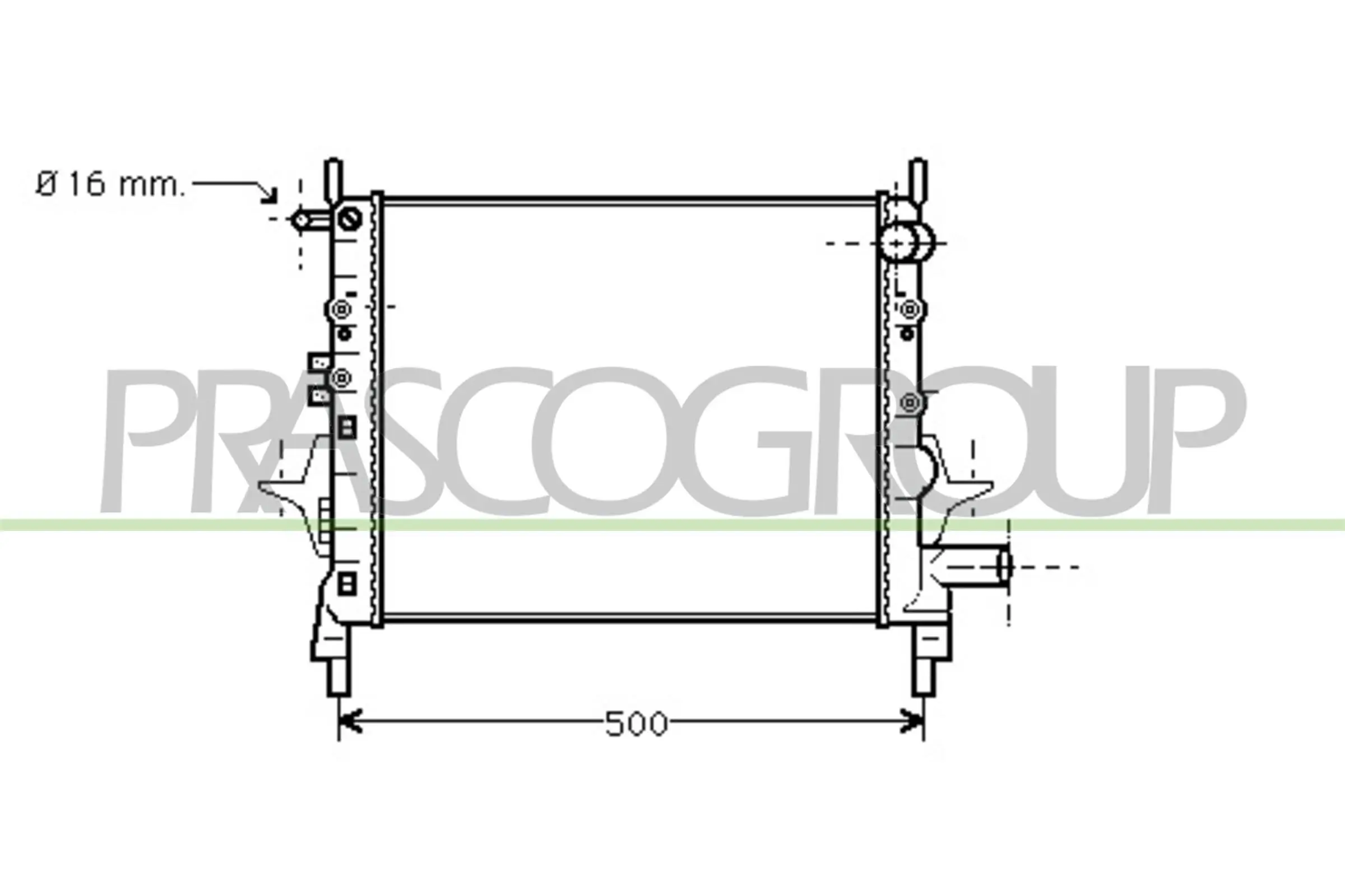 Kühler, Motorkühlung PRASCO RN025R004