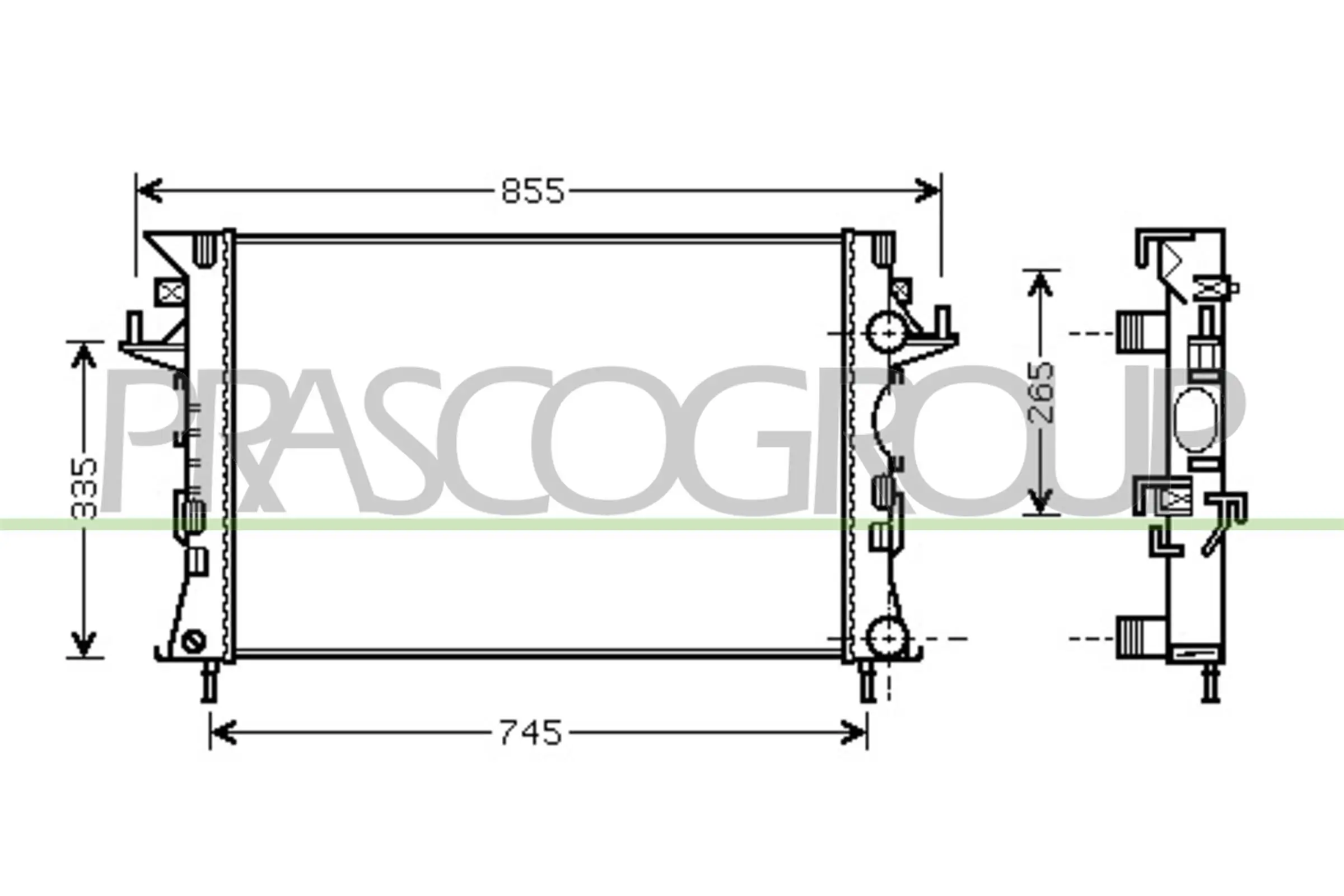 Kühler, Motorkühlung PRASCO RN084R005