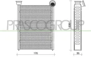 Wärmetauscher, Innenraumheizung PRASCO RN160H001