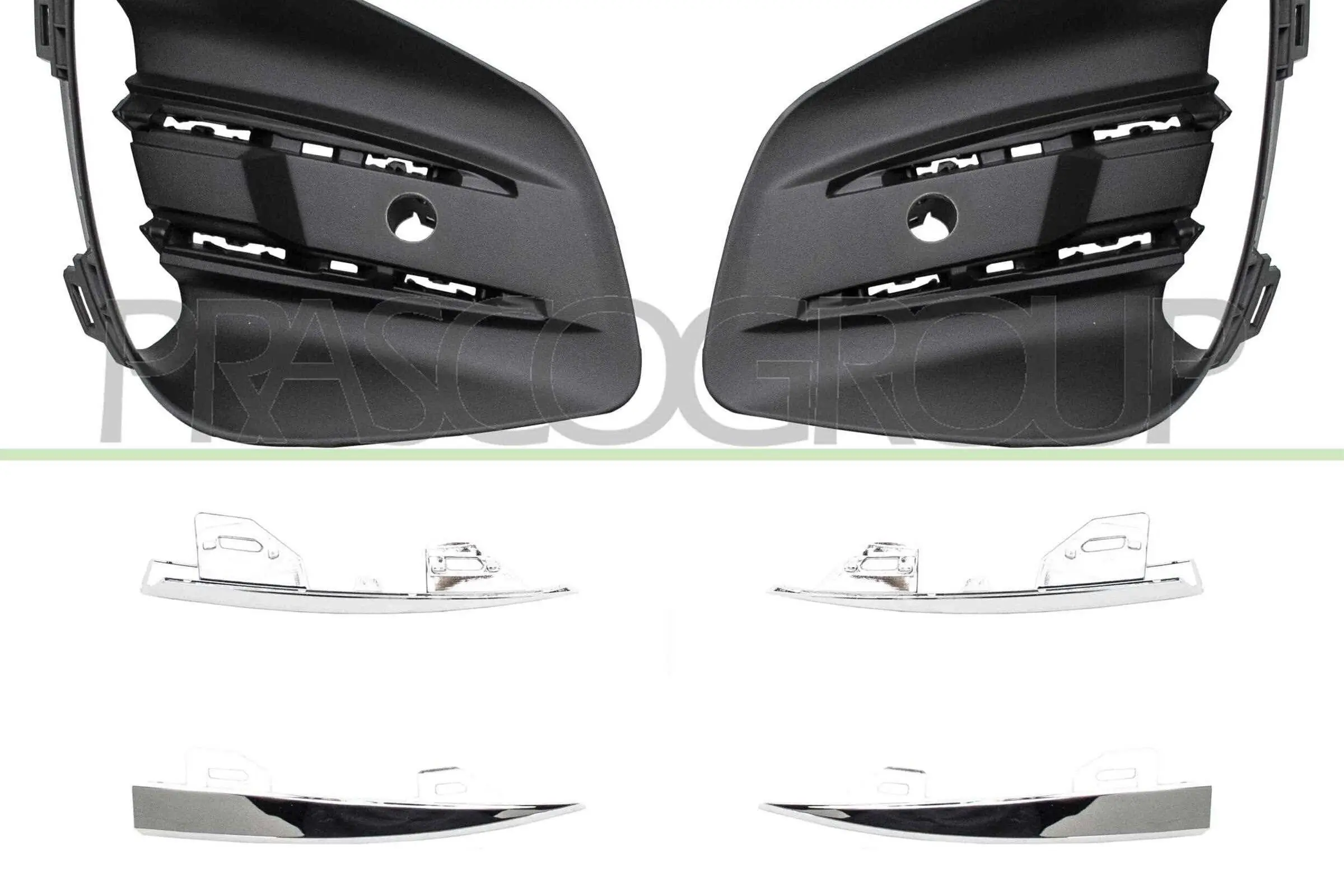 Lüftungsgitter, Stoßfänger vorne links vorne rechts PRASCO RN3322145