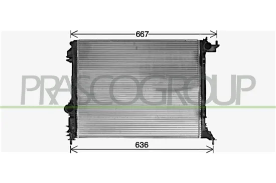 Kühler, Motorkühlung PRASCO RN430R001 Bild Kühler, Motorkühlung PRASCO RN430R001