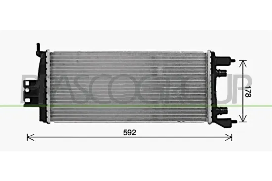 Kühler, Motorkühlung PRASCO RN652R004 Bild Kühler, Motorkühlung PRASCO RN652R004