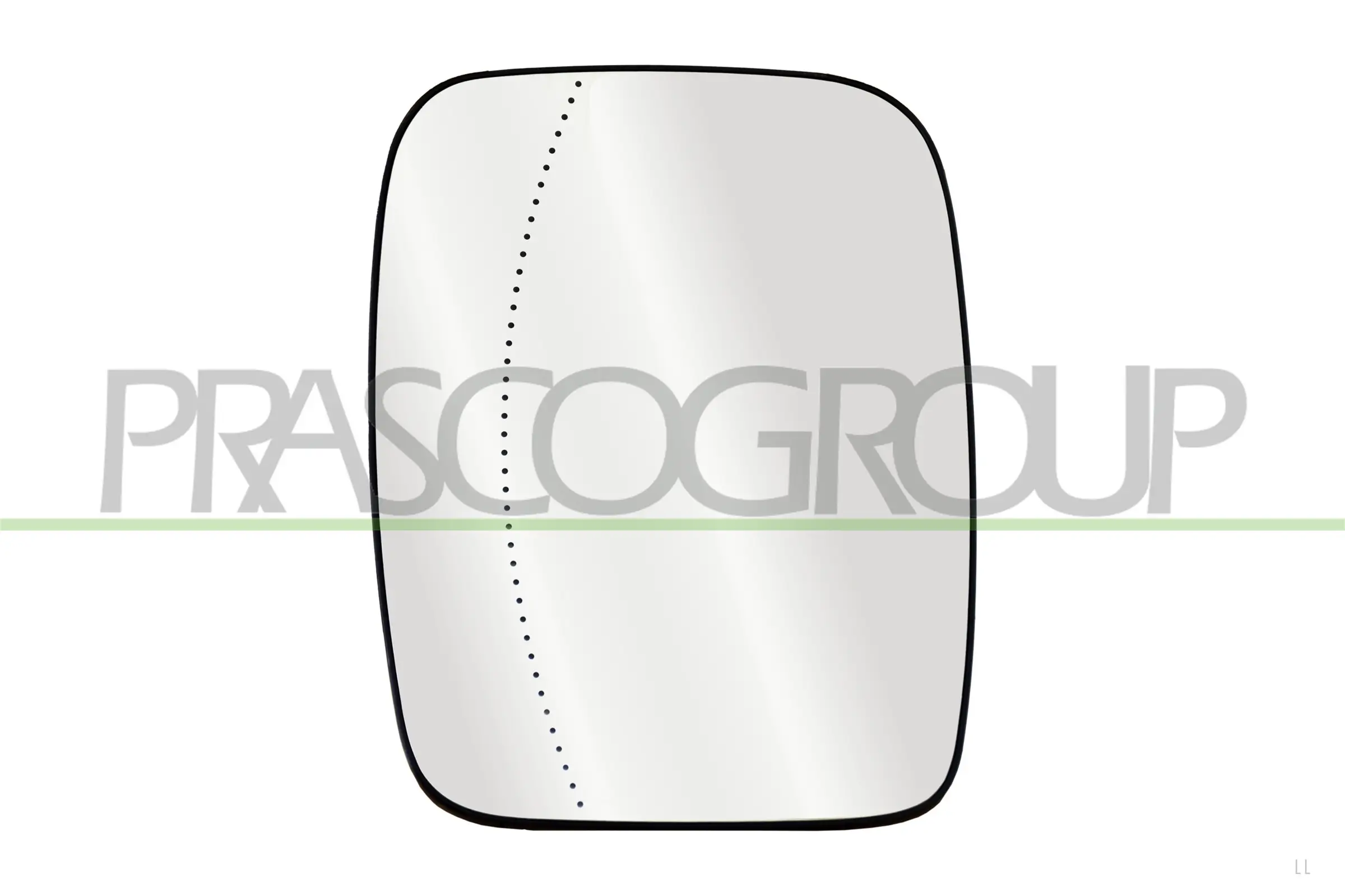 Spiegelglas, Außenspiegel rechts PRASCO RN9407513