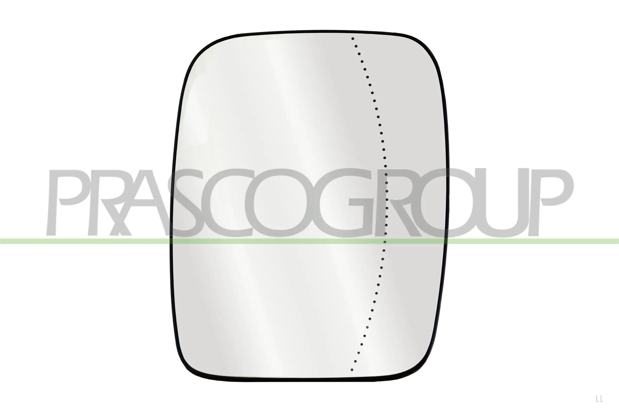 Spiegelglas, Außenspiegel links PRASCO RN9407514