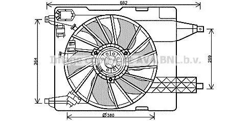 Lüfter, Motorkühlung 12 V PRASCO RT7539 Bild Lüfter, Motorkühlung 12 V PRASCO RT7539