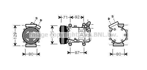 Kompressor, Klimaanlage PRASCO RTK401 Bild Kompressor, Klimaanlage PRASCO RTK401