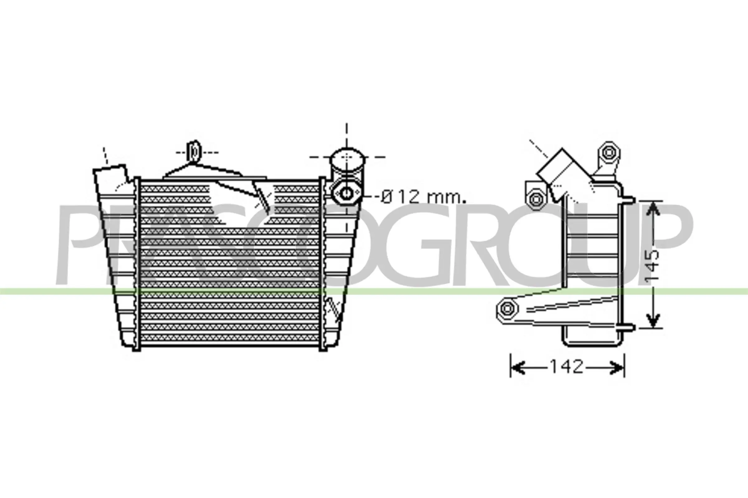 Ladeluftkühler PRASCO SK320N001