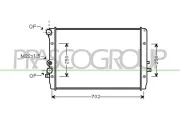 Kühler, Motorkühlung PRASCO ST420R006