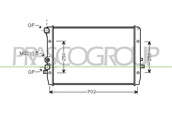 Kühler, Motorkühlung PRASCO ST420R006 Bild Kühler, Motorkühlung PRASCO ST420R006
