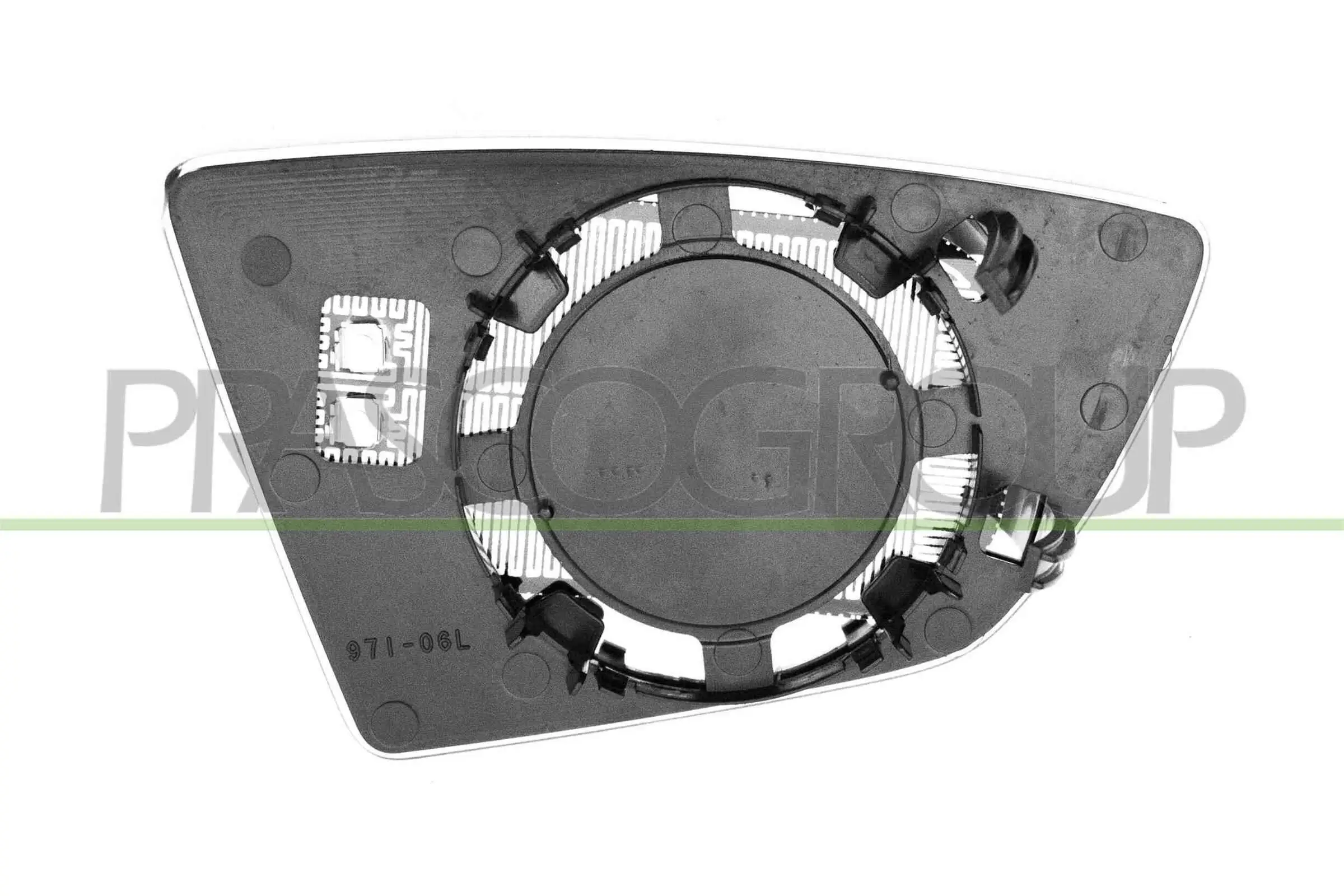 Spiegelglas, Außenspiegel links PRASCO ST4267514