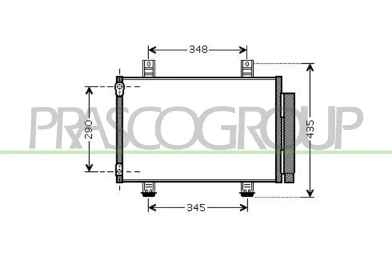 Kondensator, Klimaanlage PRASCO SZ034C001 Bild Kondensator, Klimaanlage PRASCO SZ034C001