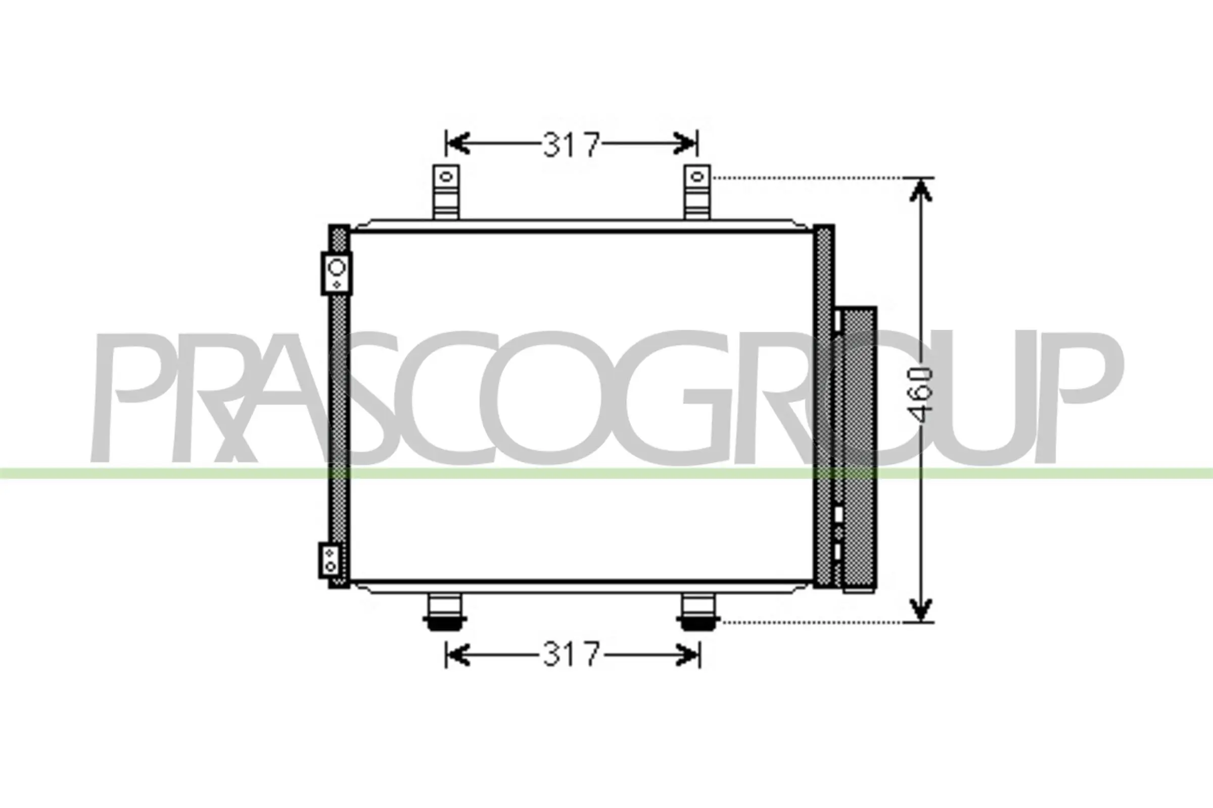 Kondensator, Klimaanlage PRASCO SZ036C001