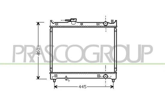Kühler, Motorkühlung PRASCO SZ048R001 Bild Kühler, Motorkühlung PRASCO SZ048R001