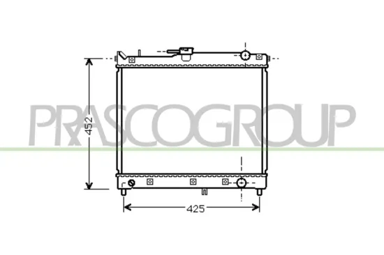 Kühler, Motorkühlung PRASCO SZ710R001 Bild Kühler, Motorkühlung PRASCO SZ710R001