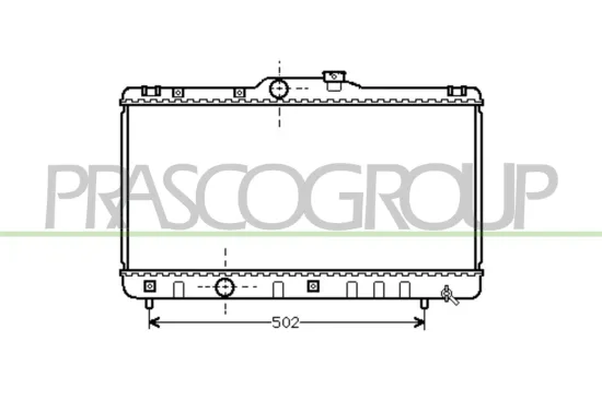 Kühler, Motorkühlung PRASCO TY082R001 Bild Kühler, Motorkühlung PRASCO TY082R001