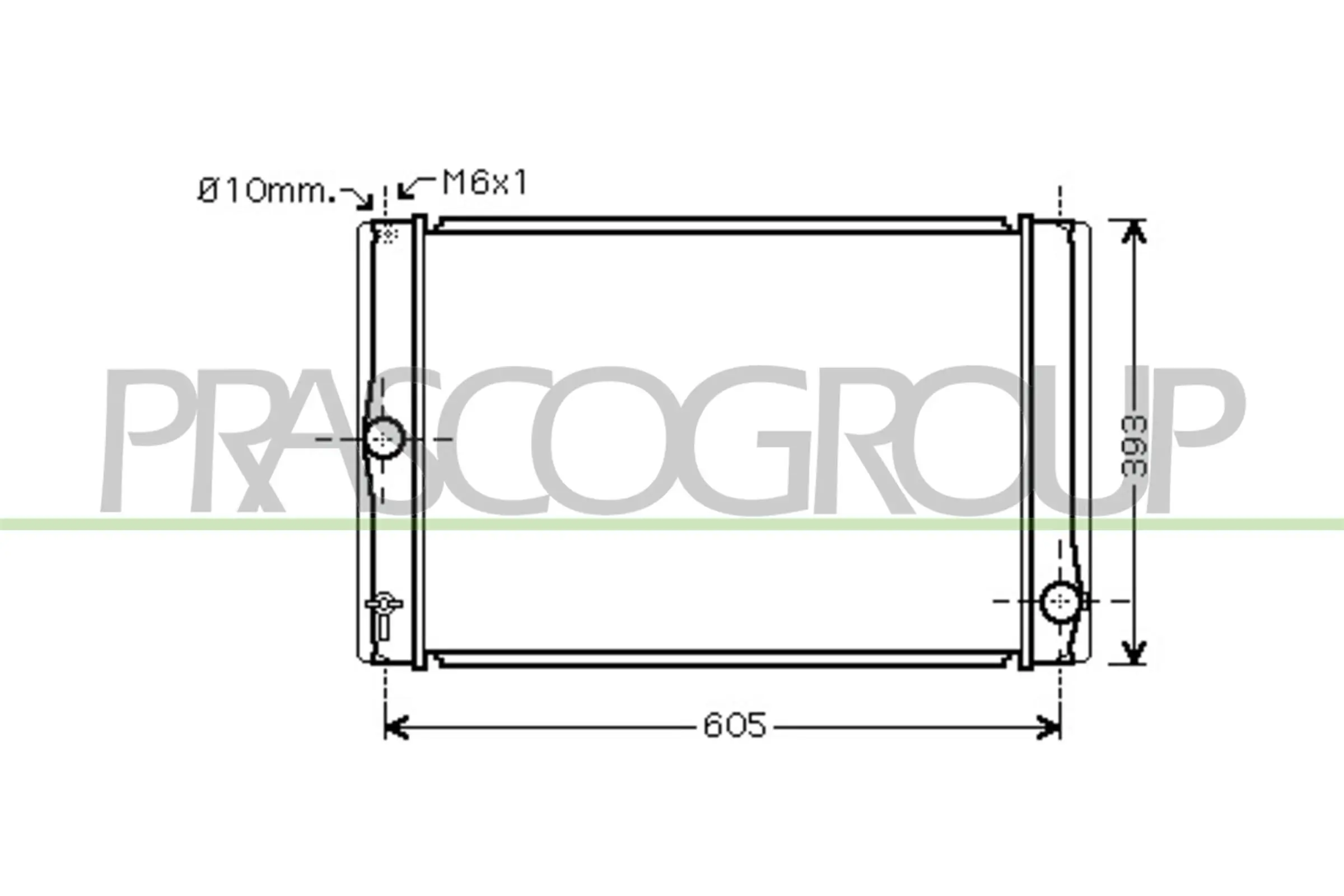 Kühler, Motorkühlung PRASCO TY090R006