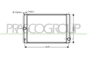 Kühler, Motorkühlung PRASCO TY090R006