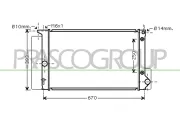 Kühler, Motorkühlung PRASCO TY090R009