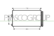 Kondensator, Klimaanlage PRASCO TY287C001
