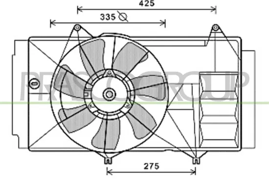 Lüfter, Motorkühlung PRASCO TY324F003 Bild Lüfter, Motorkühlung PRASCO TY324F003