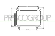 Kondensator, Klimaanlage PRASCO TY325C001